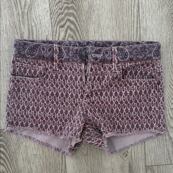 Joe's Jeans Pants - Joe's Jeans Purple Patterned Women's Jean Shorts